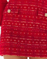 Elegantly A Winner Tweed Mini Skirt - Red